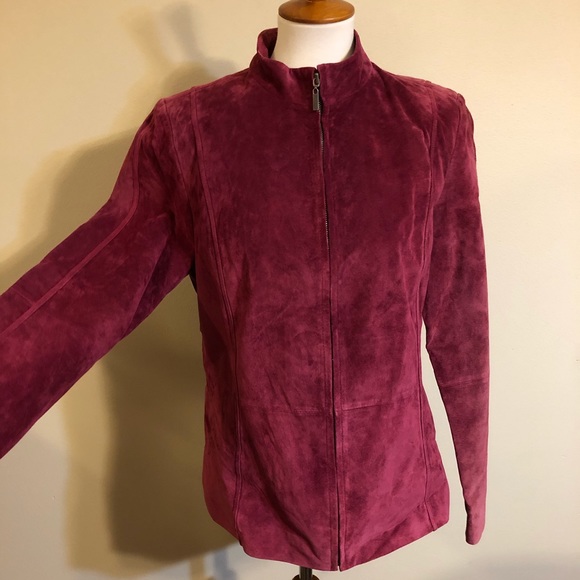 Genuine Leather Charter Club Purple Pink Jacket - Picture 4 of 11